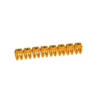 Repère CAB 3 pour filerie 4mm² à 6mm² avec signe conventionnel plus|Legrand-LEG038292