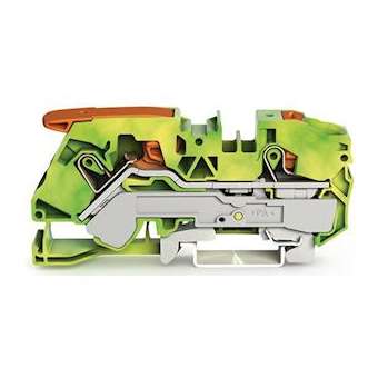 Borne de protection pour 2 conducteu 16mm², vert-jaune|Wago contact-WAG2116-5207