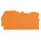 Plaque d'extrémité et intermédiaire épaisseur 0,8 mm, orange|Wago contact-WAG2102-1292
