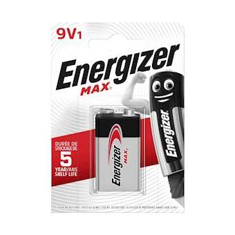 Pile Max 9V x 1 sans risque pour vos appareils avec la garantie 0 coulure|Energizer france-RSN426663