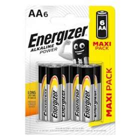 Pile alcaline Power AA x 6 permet de conserver l'energie pendant 7 ans|Energizer france-RSN410846