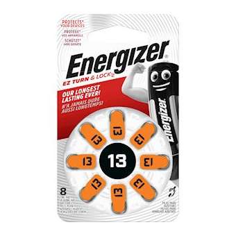 Pile auditive Zinc air 13 x 8 performante pour appareils auditifs|Energizer france-RSN425727