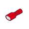 Clip femelle complètement isolé renforcé rouge (0,25 à 1,5 mm²) - 6,3 X 0,8 mm