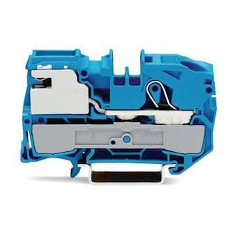 Borne sectionnable 1 cond bleu|Wago contact-WAG2016-7114