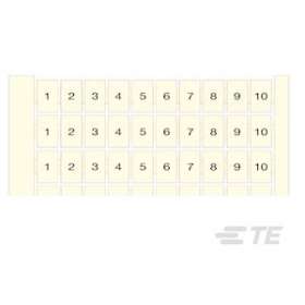 RC65 Carte Pré-Marquée 21-30 (X10) Horiz Blanc|Entrelec-ENT1SNA232004R2000