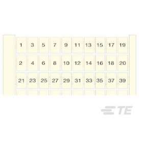 RC510 Carte Pré-Marquée 1-100 Horiz Blanc|Entrelec-ENT1SNA231030R2400