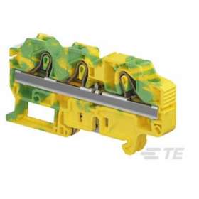 Bloc de jonction SNK PI-Spring 10² vert/jaune, 3 connexions|Entrelec-ENT1SNK710151R0000