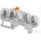Bloc de jonction SNK PI-Spring 2.5² sectionnable , 4 connexions orange