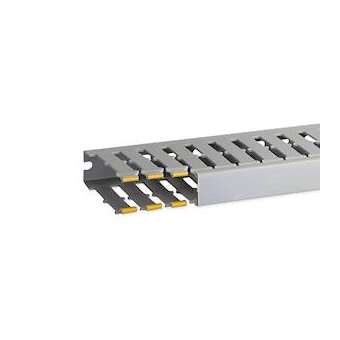 Goulotte de câblage au pas de 20 T1-N 25x80 grise|Iboco-IBOB02563