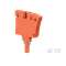 Bouchon de sectionnement pour blocs de jonction SNK au pas de 5mm, orange