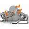 Borne de test sectionnable 3C / 6 mm² / Gris|Wago contact-WAG282-870