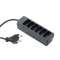 Bloc multiprises - 6 prises x (2 P) - 2 x 0,75mm² - 6A - 1380W - noir - 1m|Erard-EAD8317
