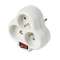 multiprises triplite (2 P+T) triangle + interrupteur lumineux - 10/16A - 3680W|Erard-EAD728360