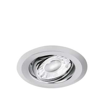 EDLM - Spot enc. rond basculant acier pour GU10 finition CH|Aurora-ABIENDLM212PC