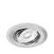 EDLM - Spot enc. rond basculant acier pour GU10 finition CH|Aurora-ABIENDLM212PC