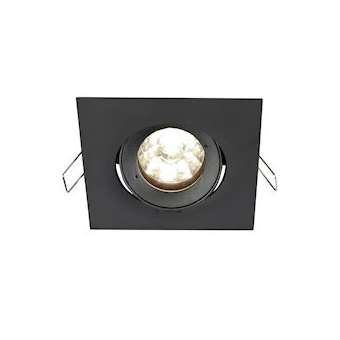 Spot BE BEST DESIGN GU10 carré orientable, noir IP65|Europole-POL246545