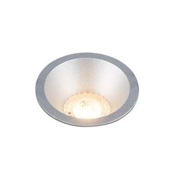 DECO LED GU10 rond fixe alu brossé 3000K 6W 500lm 48DEG IP20|Europole-POL60800