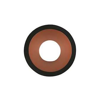 Collerette LED'UP UNIVERSAL ESTHET+ ronde noir mat/cuivre fixe|Europole-POL5755C
