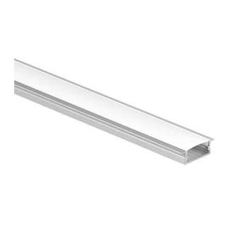 LEDline - Kit profile alum encastré et diffuseur opale 2 mètres + embouts|Aurora-ABIENCH1082KIT