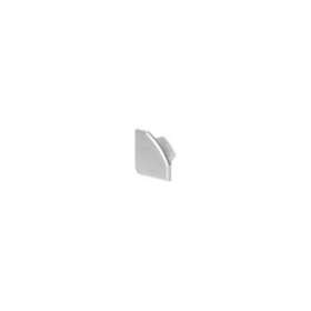 GLENOS, embouts pour profil d'angle 2720, gris argent, 2 pièces|SLV-DC5213934