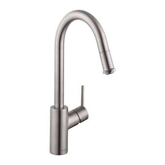 Mitigeur cuisine 260, avec douchette extractible 1 jet, sBox aspect acier inox|Hansgrohe-HA373864800