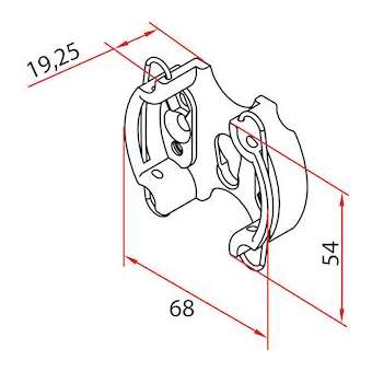 tm2 sup45 - reinforced clip sup_1pc|Faac france-FAAA4506_0555S