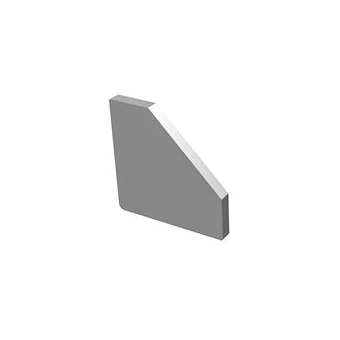GRAZIA 10 EDGE, embout pour profil en saillie, alu|SLV-DC51004893