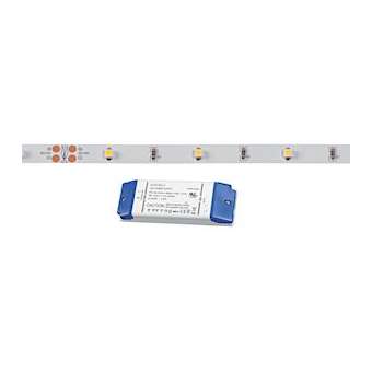 FLEXO-Ruban n/protg. IP20 24V 2,6W/m 30LED/m 3000K 150 lm/m, lg 10m, alim.incl.|Aric-ARI55236