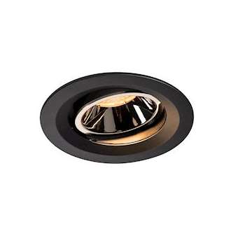 NUMINOS MOVE M, encastré plafond orientable, 20DEG, noir/chrome, LED 17,55W 2700|SLV-DC51003555