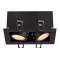 KADUX, encastré carré, 2 LED, noir, 15W, 3000K, 38DEG, alim incluse|SLV-DC5115710