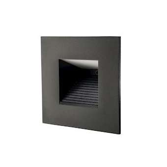 CAPELLA ISOSAFE encastré mural asymétrique noir LED 2W 3000K classe II IP20|Sg lighting-NOL912034