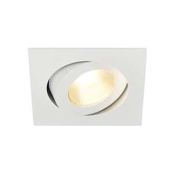 CONTONE, encastré carré, blanc, LED 16W variable 2000-3000K, lames ressorts|SLV-DC5161281