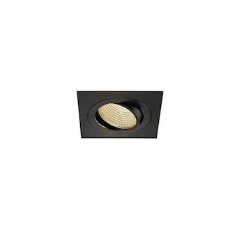 NEW TRIA 110, carré, LED, noir, 16W 3000K 38DEG alim & clips ressorts inclus|SLV-DC5114250