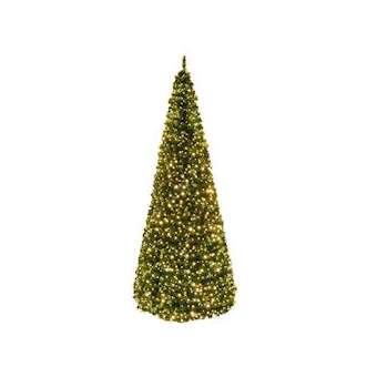 SPLENDID -Sapin conique vert H5,1m - 2800 LED blanc chaud pétillant - 230V|Festilight-FEH70221-9