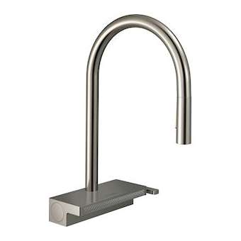 Mitigeur cuisine 170, avec douchette extractible 3 jets, sBox aspect acier inox|Hansgrohe-HA373831800