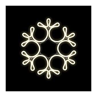 KANNIK-Motif Flocon effet néon 38x33cm -360LED Blanc chaud 230V|Festilight-FEH40535-9