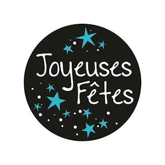 GOBO - joyeuses fêtes - Ø25mm 2 couleurs - blanc/bleu|Festilight-FEHGOBO-JF-2C-25