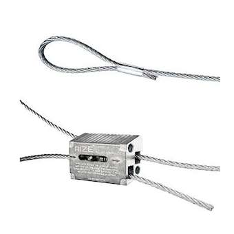 Kit de suspension L5m - Ø2mm cable embout boucle + Zip-clip|Festilight-FEH90728