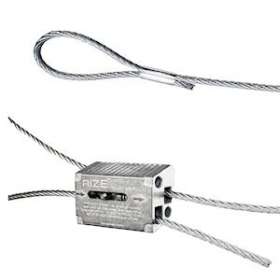Kit de suspension L4m - Ø2mm cable embout boucle + Zip-clip|Festilight-FEH90731