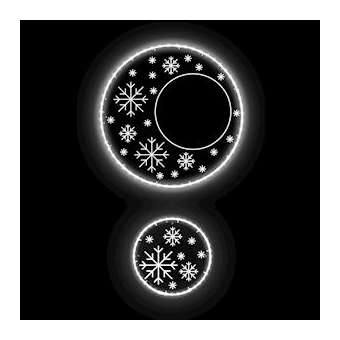 PLATINE - Kit 2 disques gravés StripLED blanc - 230V|Festilight-FEH40527-0