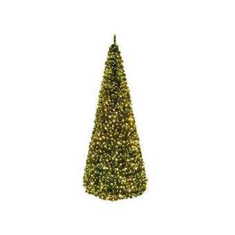 SPLENDID -Sapin conique vert H10m- 10500 LED blanc chaud pétillant - 230V|Festilight-FEH70227-9