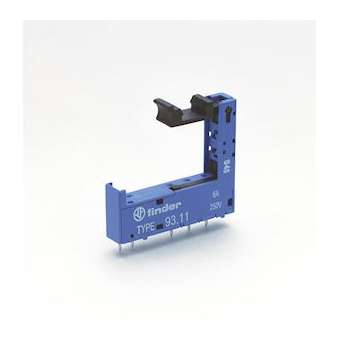 Support CI 6A 250V, pour séries 3451, 3481, bleu|Finder-FID9311