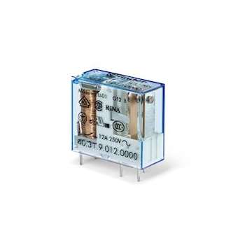 Relais circuit imprimé 1RT 12A 230V AC, AgNi + Au|Finder-FID403182305000