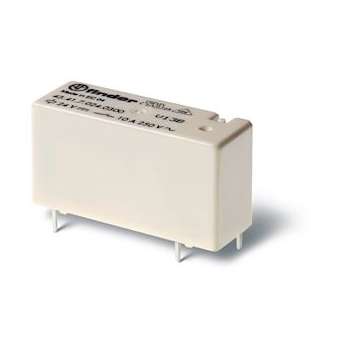 Relais circuit imprimé bas profil 1RT 10A 48V DC sensible, AgCdo|Finder-FID434170482000