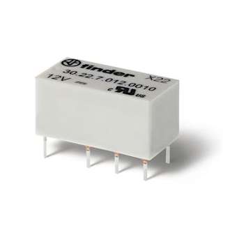 Relais miniature CI 2RT 2A 12V DC sensible, lavable|Finder-FID302270120010
