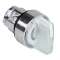 Harmony XB4 - tête bouton à manette lumineux - D22 - 3 pos rap DC - blanc|Schneider Electric-SCHZB4BK1813