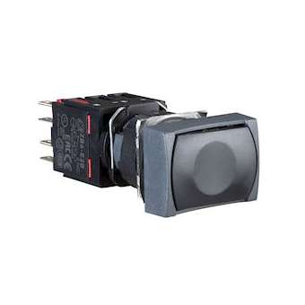 Harmony XB6 - bouton-poussoir - D16mm - à impulsion affleurant - 1O - noir|Schneider Electric-SCHXB6DA22B