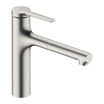 Mitigeur évier 160 D extr. 2jet sBox lite aspect acier|Hansgrohe-HA374804800