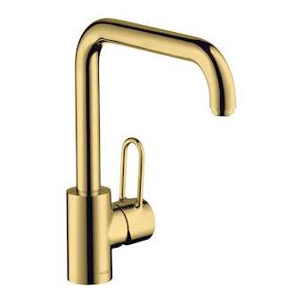 Mitigeur cuisine aspect doré poli|Hansgrohe-HA314850990