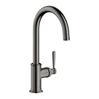 Mitigeur cuisine noir chromé poli|Hansgrohe-HA316580330
